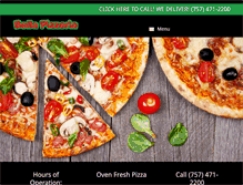 Tablet Screenshot of nybellapizza.com